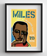 Miles Davis Live at the Fillmore Cubism Print
