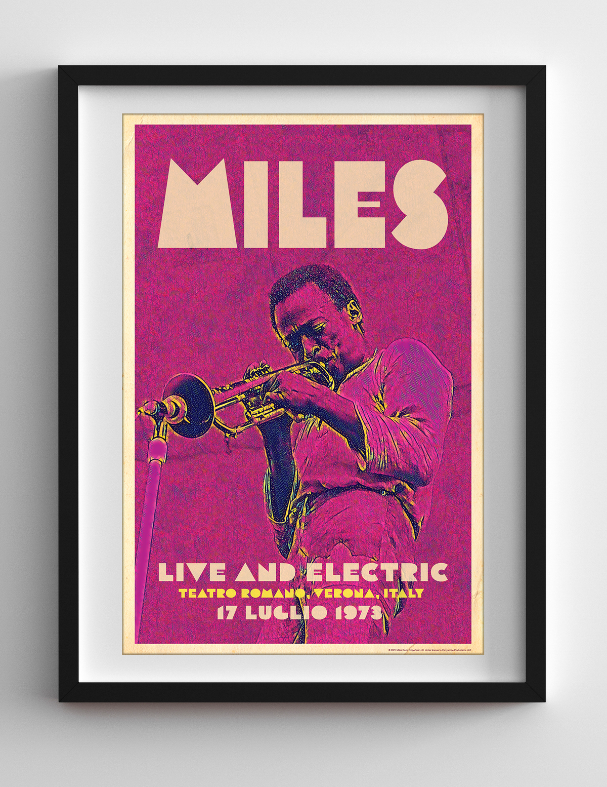 Miles Davis Live in Italy Print
