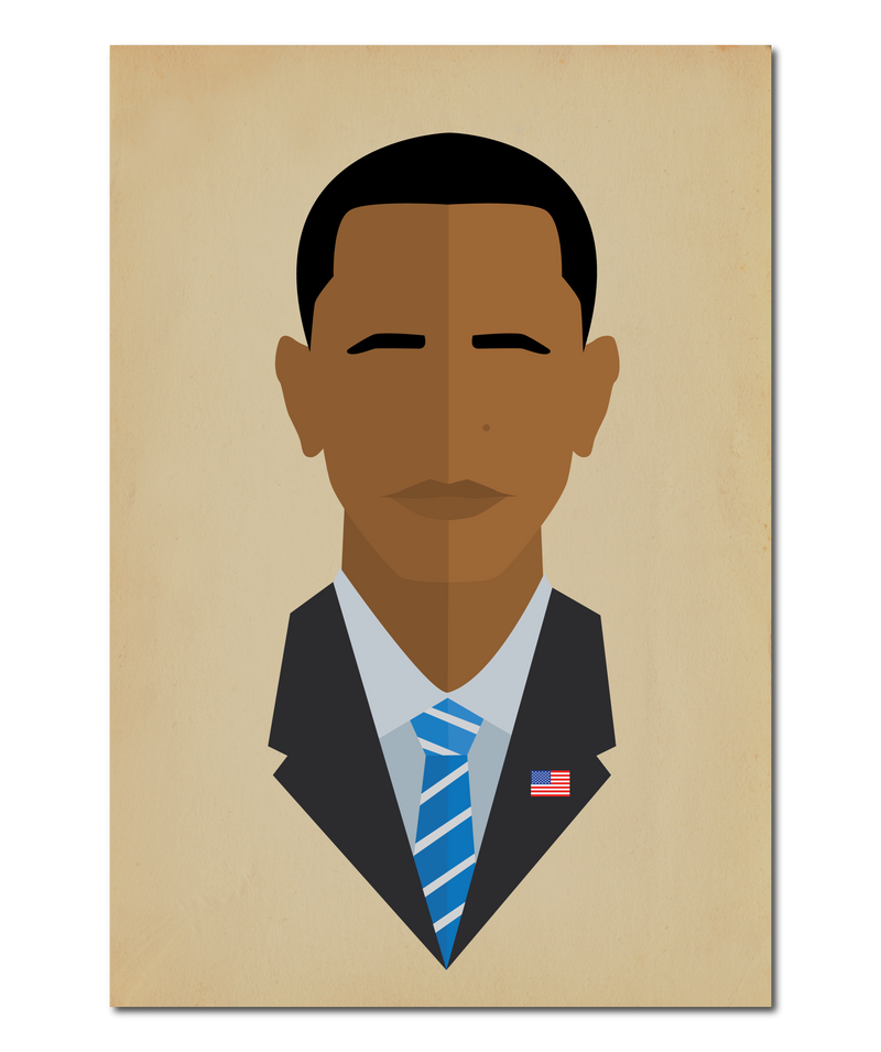 Barack Obama Icon Original Print