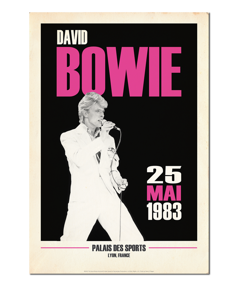 David Bowie, Live in Lyon Print (Original Design)
