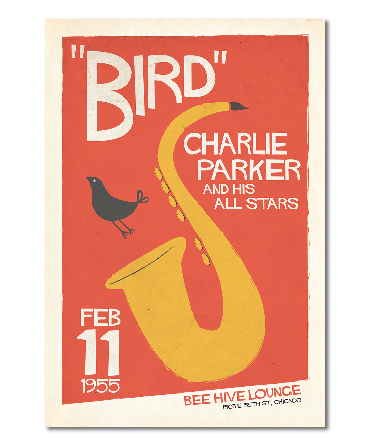 Charlie Parker Live at the Bee Hive Chicago Print – STUDIO MAXE
