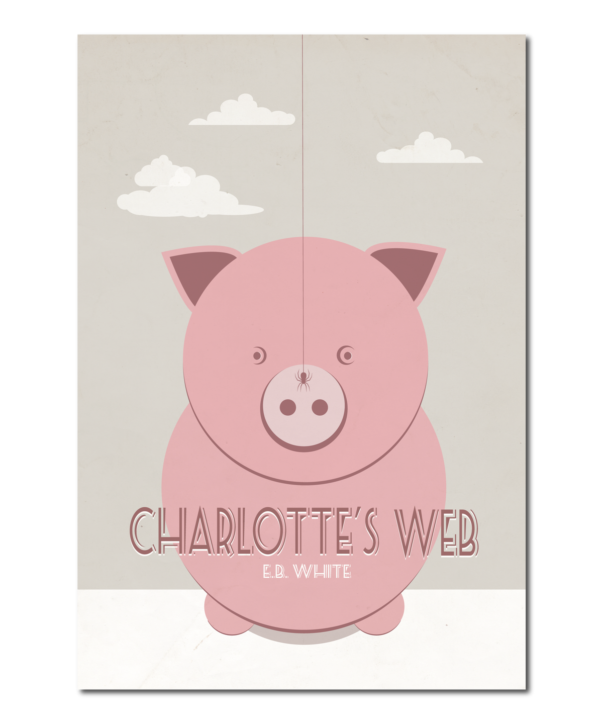 Original Print Reinterpretation of the classic novel, "Charlotte's Web”