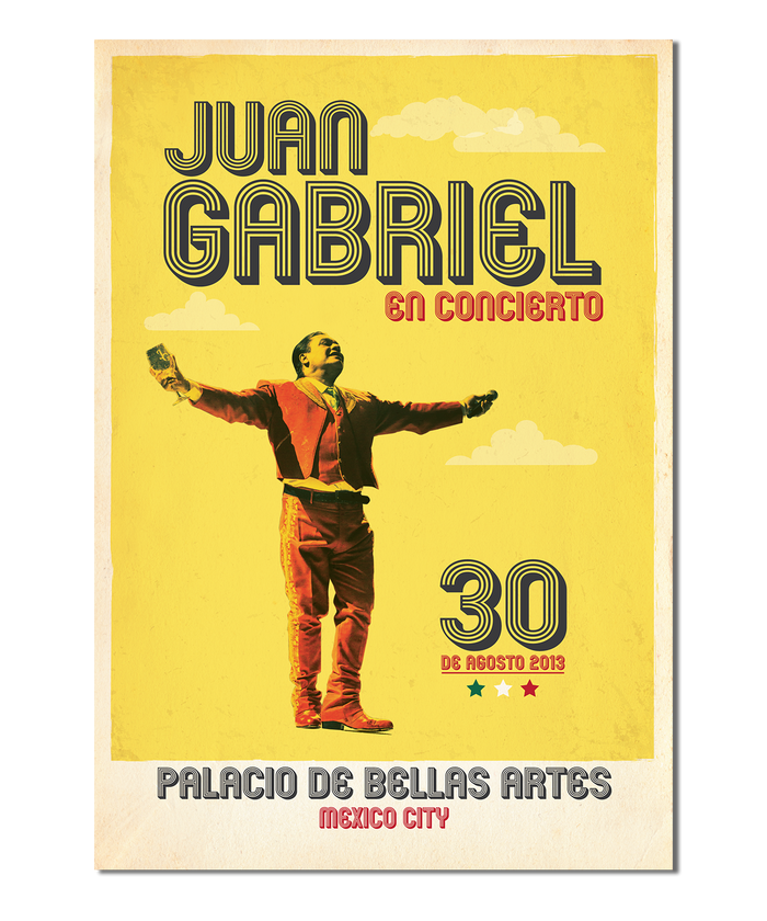 Juan Gabriel, Live in Mexico City Print