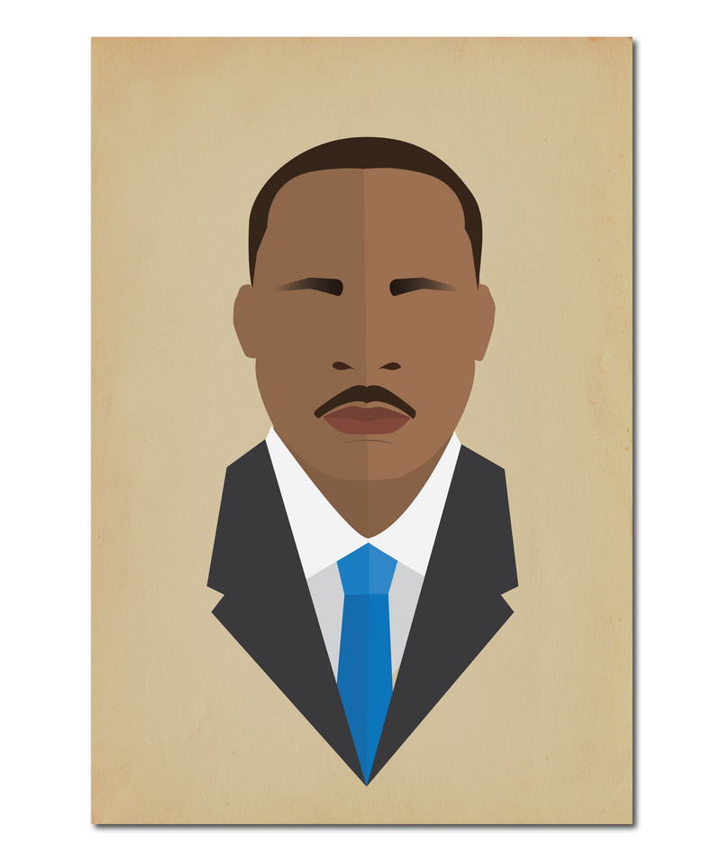 Martin Luther King Jr, MLK Icon Original Print