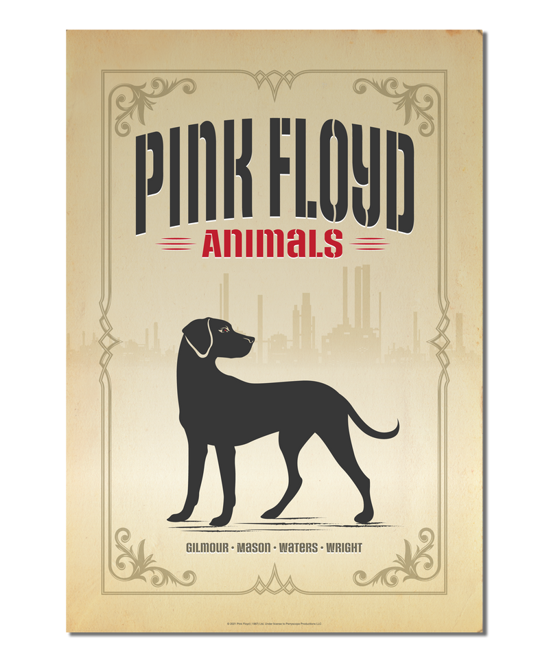Pink Floyd Print Inspired by the album, "Animals: "Dog" Version