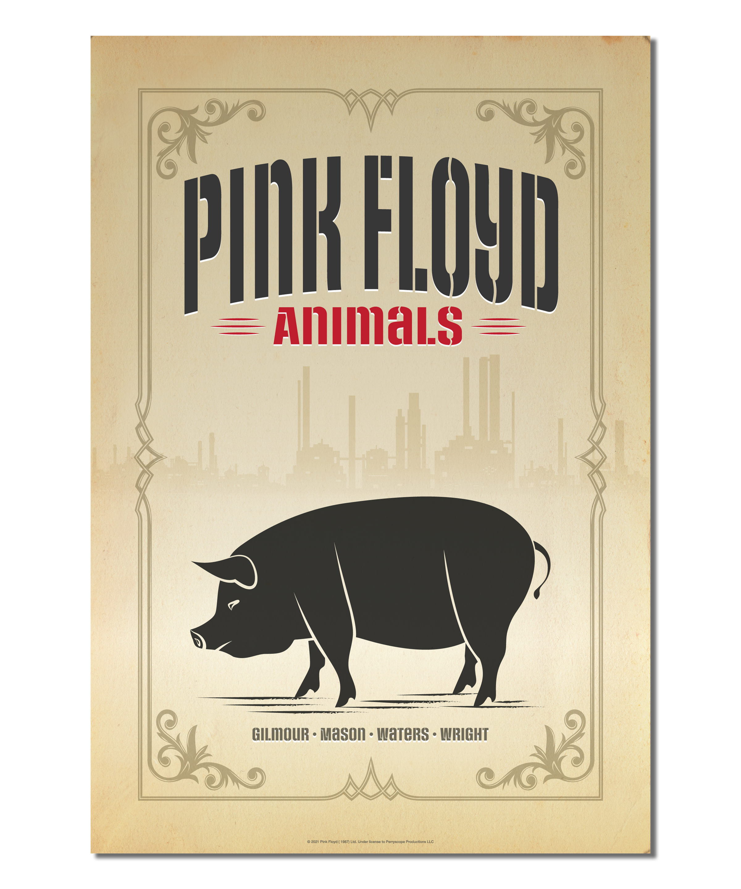 Pink Floyd Print Inspired by the album, Pink Floyd Print Inspired by the album,
