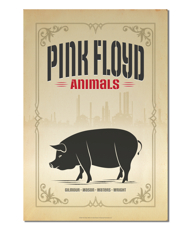 Pink Floyd Print Inspired by the album, "Animals: "Pig" Version