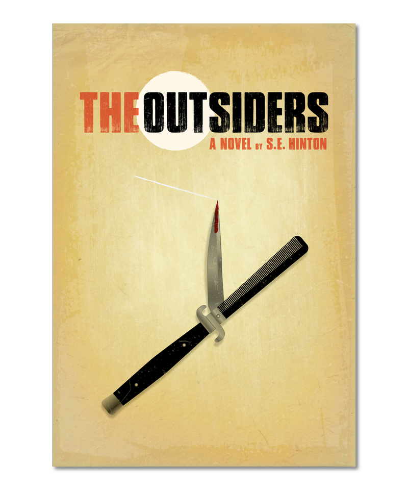 Original Print Reinterpretation of the classic novel, "The Outsiders”
