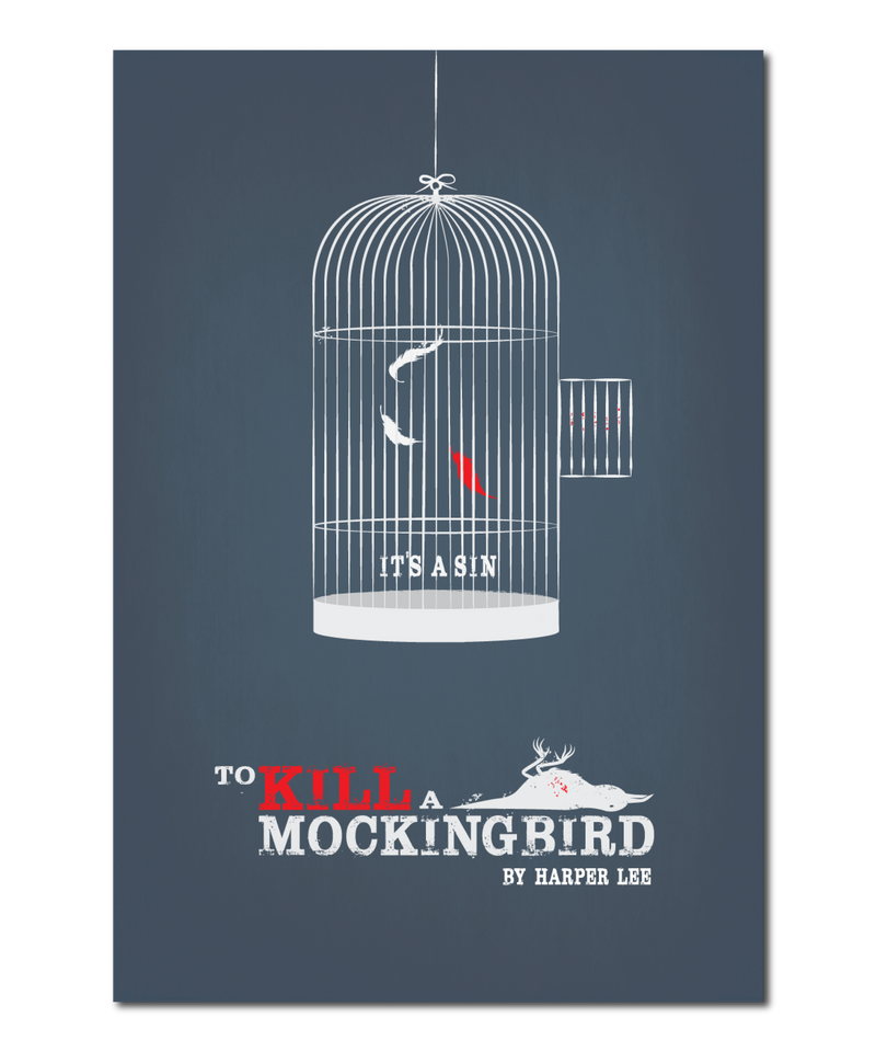Original Print Reinterpretation of the classic novel, "To Kill A Mockingbird”
