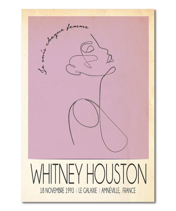 Whitney Houston Live In France Print