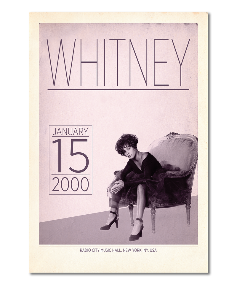 Whitney Houston Live at Radio City, New York Print